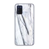Gestreepte marmer: Samsung Galaxy A03s Transparant Hoesje