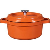 Solinger The Windmill Premium Gietijzeren Braadpan 2.5L Oranje/Emaille - thumbnail