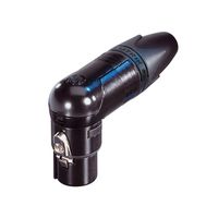 Neutrik NC5FRX-B Haaks Female XLR kabeldeel 5p zwart - thumbnail