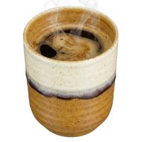 Mica Decorations Koffiemok / theemok Ethan - terra kleur - zonder oor - 9 x 8 cm - porselein