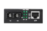 Digitus DN-82121-1 netwerk media converter 1000 Mbit/s 1310 nm Single-mode Zwart - thumbnail