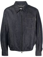 Karl Lagerfeld veste bomber zippée en jean - Bleu