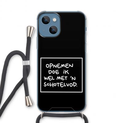 Schotelvod: iPhone 13 Transparant Hoesje met koord