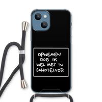 Schotelvod: iPhone 13 Transparant Hoesje met koord