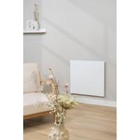 Eurom Mon Soleil Infrarood paneel - 63.7x63.8cm - IP24 - 360watt - wifi - vloer/wand- Horizontaal / Verticaal - metaal wit mat 361957
