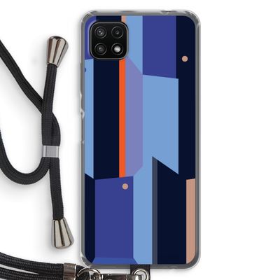 Gestalte 3: Samsung Galaxy A22 5G Transparant Hoesje met koord