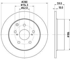 Remschijf Gecoat 54681PRO 8DD355119121