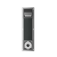 Wiesbaden Toiletrolhouder met Klep en Reserverolhouder Inbouw Rocko Gunmetal