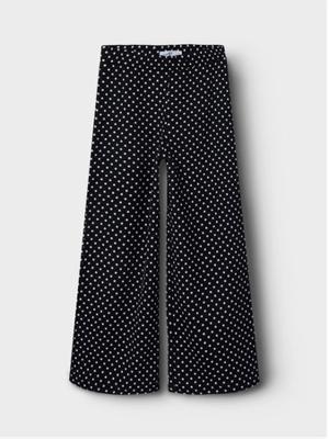 Name it zomer broek meisjes - zwart - wide leg fit - Nkfsalinda