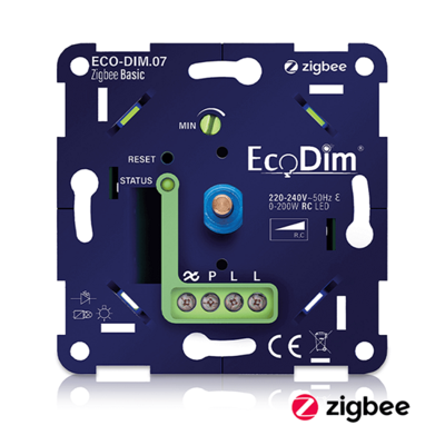 ECODIM | LED Dimmer Zigbee Basic | Druk/Draai | 0-200W | RLC | ECODIM | ECODIM | ECODIM | ECODIM | ECODIM | ECODIM | ECODIM | ECODIM