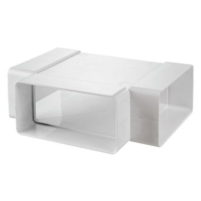 Kunststof Horizontaal T-stuk 90° Voor Kanaal 120 X 60mm