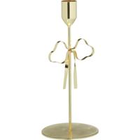 Kandelaar strik goud 9x9x20,6cm