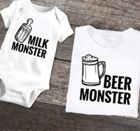 Vaders en zonen tshirts Bier en melk monster Vaders en zonen tshirts Bier en melk monster