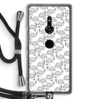 Zwanen: Sony Xperia XZ2 Transparant Hoesje met koord