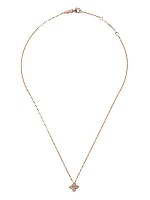 Roberto Coin collier à pendentif Princess Flower en or rose 18ct orné de diamants