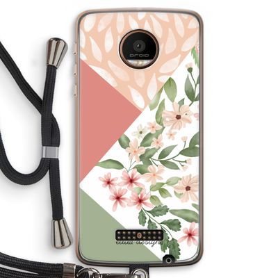 Sweet heaven geometrics: Motorola Moto Z Force Transparant Hoesje met koord