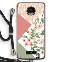 Sweet heaven geometrics: Motorola Moto Z Force Transparant Hoesje met koord