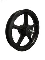 HH Wiel 12.1/2x2.1/4 pvc zwart