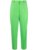 Alexander McQueen pantalon court à taille haute - Vert