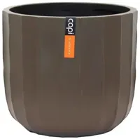 Capi bloempot Bol Craft 9x8 cm Warme taupe