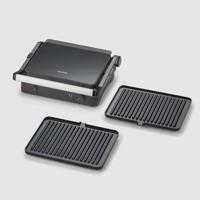 Multifunctionele elektrische grill - SEVERIN - KG2398 - Compacte vlees-multigrill voor groenten, steaks en panini's