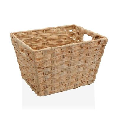 Veelzijdige mand Versa 24 x 19 x 29 cm Met handvatten Beige