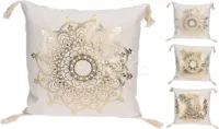 Sierkussen Mandala Wit-Goud Assorti 1st