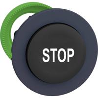 Schneider Electric ZB5FL234 ZB5FL234 Plat, Terugstelbaar (Ø) 30.5 mm STOP Donkergrijs, Zwart 1 stuk(s)