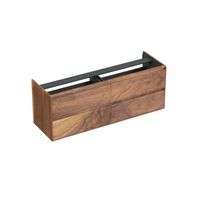 Onderkast Forzalaqua Reno 160x51x60 cm 4 Lades Softclose Noten Pure Walnut Forzalaqua