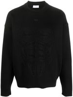 Off-White sweat Body Stitch en jersey - Noir