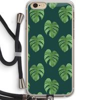 Monstera leaves: iPhone 6 PLUS / 6S PLUS Transparant Hoesje met koord