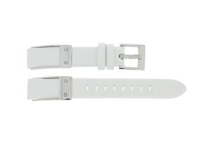 Horlogeband Armani AX5300 Leder Wit 16mm