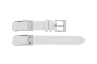 Horlogeband Armani AX5300 Leder Wit 16mm
