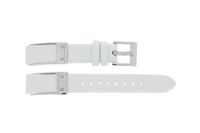 Horlogeband Armani AX5300 Leder Wit 16mm