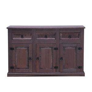 Bruin dressoir New Mexico koloniaal 132cm.