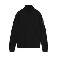 Rellix winter sweater jongens - zwart - rits, gebreid