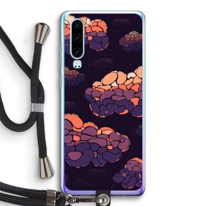 Patroon Wolken: Huawei P30 Transparant Hoesje met koord