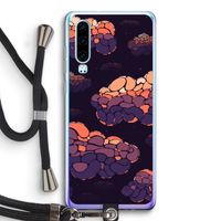Patroon Wolken: Huawei P30 Transparant Hoesje met koord