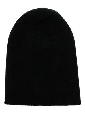 Boris Bidjan Saberi bonnet en maille nervurée - Noir
