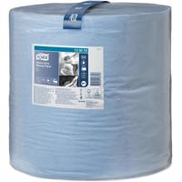 Tork Heavy Duty poetspapier rol 2-laags, systeem W1, blauw