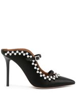 Malone Souliers mules Gala 100 mm à ornements en cristal - Noir