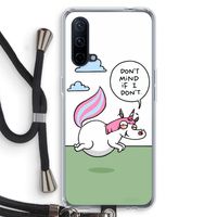 Unicorn: OnePlus Nord CE 5G Transparant Hoesje met koord