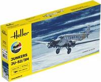 Heller 56380 STARTER KIT Ju-52/3m Bouwpakket Schaal 1:72