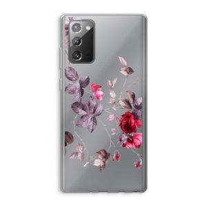 Mooie bloemen: Samsung Galaxy Note 20 / Note 20 5G Transparant Hoesje