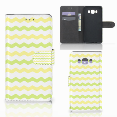 Samsung Galaxy J7 2016 | Telefoon Hoesje | Waves Yellow