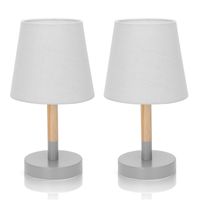 Aigostar 13AS6 - Bureaulamp - Leeslamp - E14 fitting - Tafellamp - Nachtlamp - Slaapkamer - excl. lichtbron - 2 Stuks - thumbnail