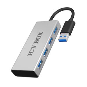 ICY BOX USB 3.2 Gen 1-hub 4 poorten Wit