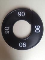 Maatring zwart/wit 90