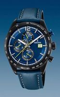 Horlogeband Festina F20344-2 Leder Blauw 22mm