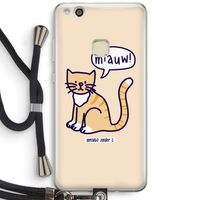 Miauw: Huawei Ascend P10 Lite Transparant Hoesje met koord